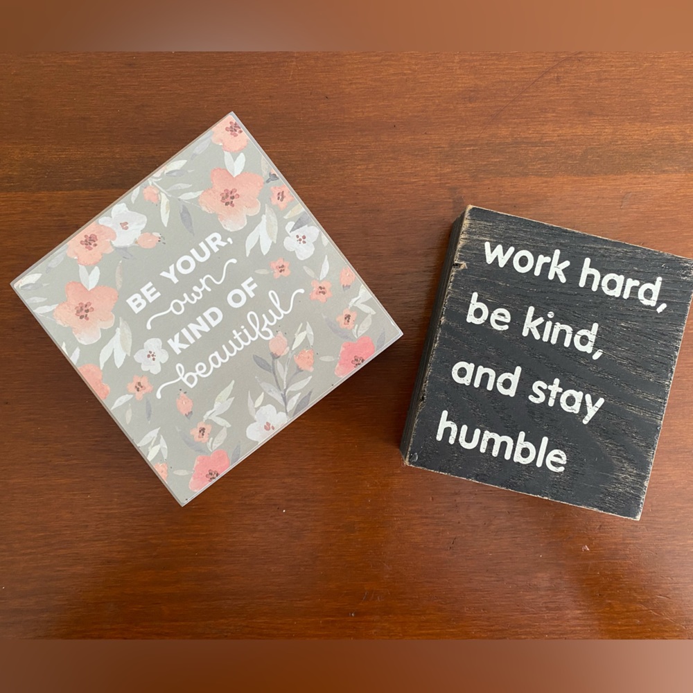 🌼3 for $20🌼 Decor “Be your own kind of beautiful” Block